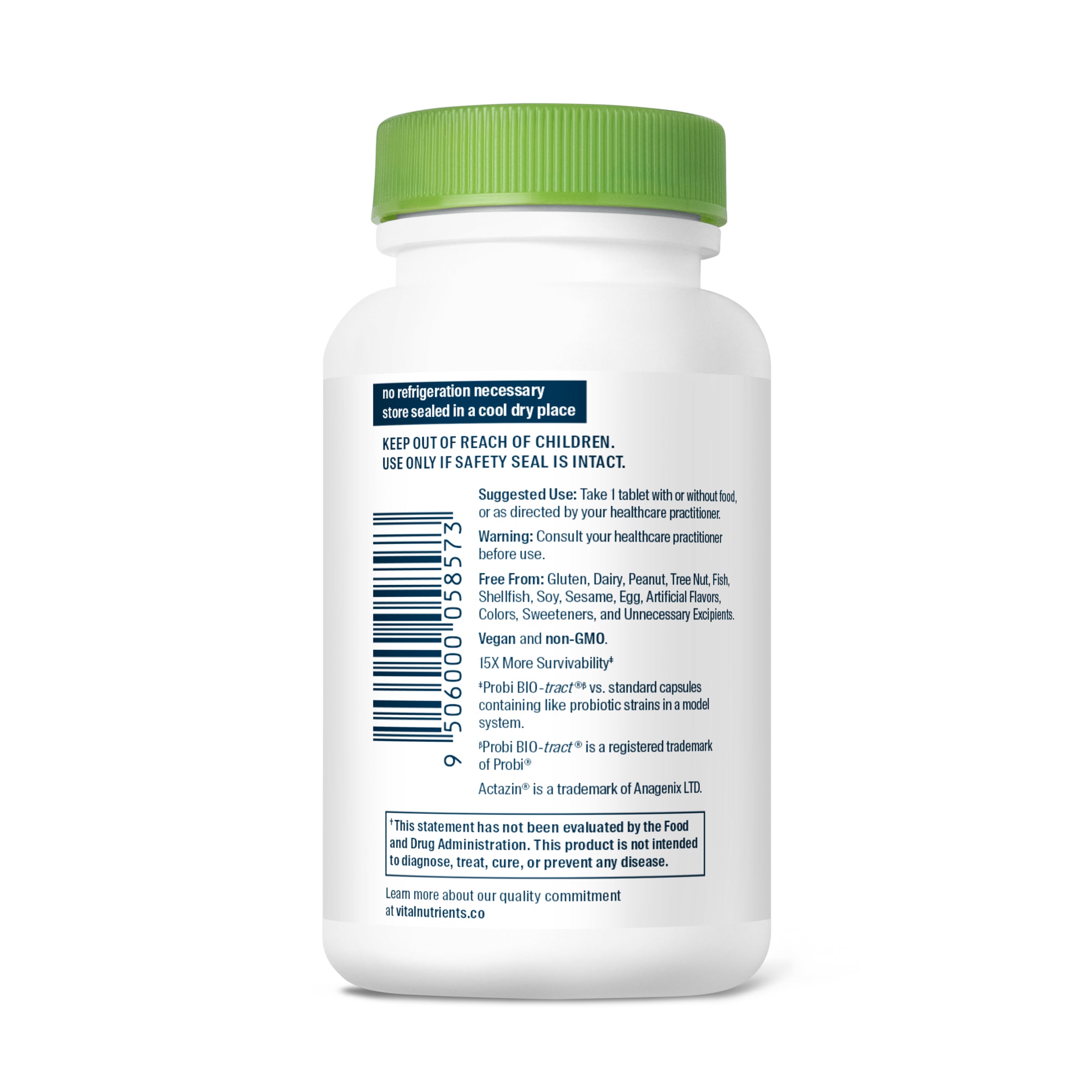 Hyperbiotics Pro-15 Advanced Probiotic 60 vegan tablets suggested use.