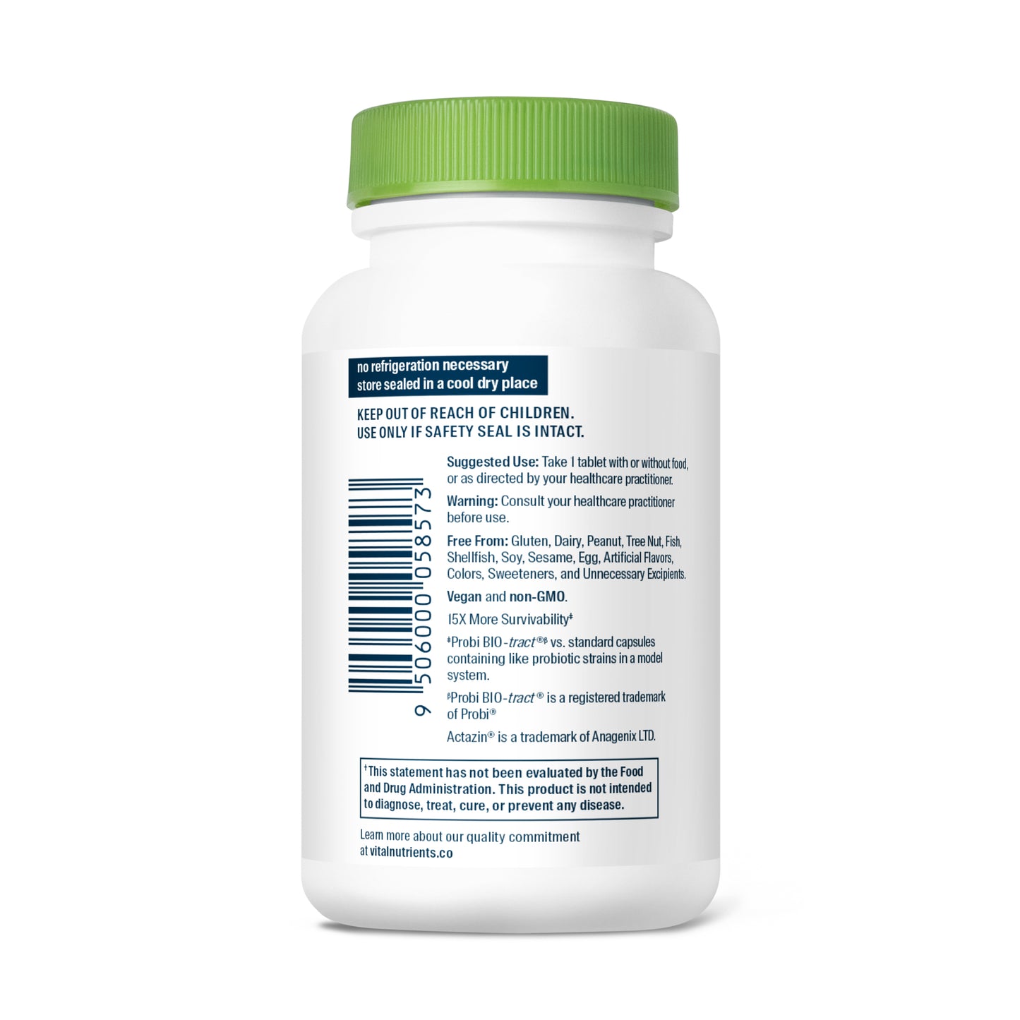 Hyperbiotics Pro-15 Advanced Probiotic 60 vegan tablets suggested use.