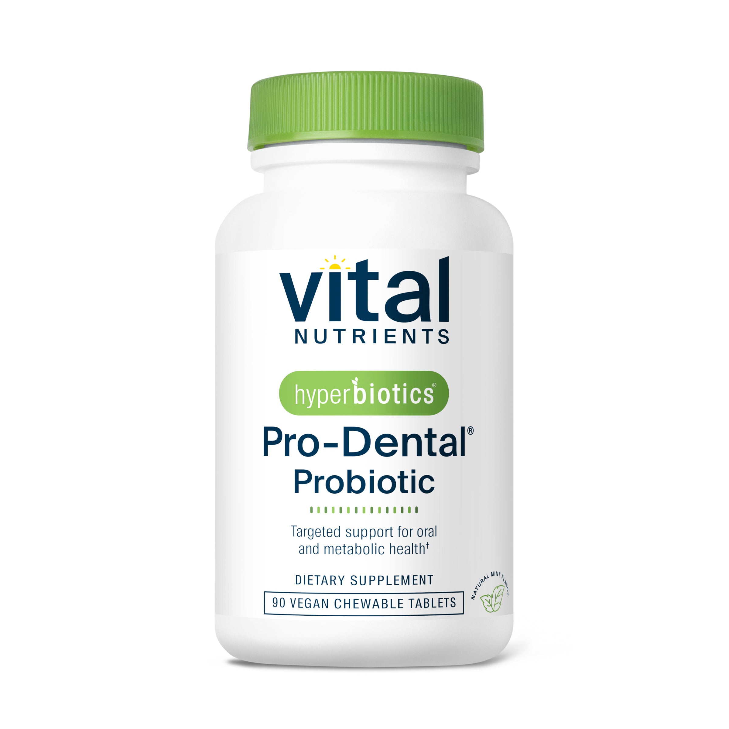 Hyperbiotics Pro-Dental Probiotic 90 chewable tablets.