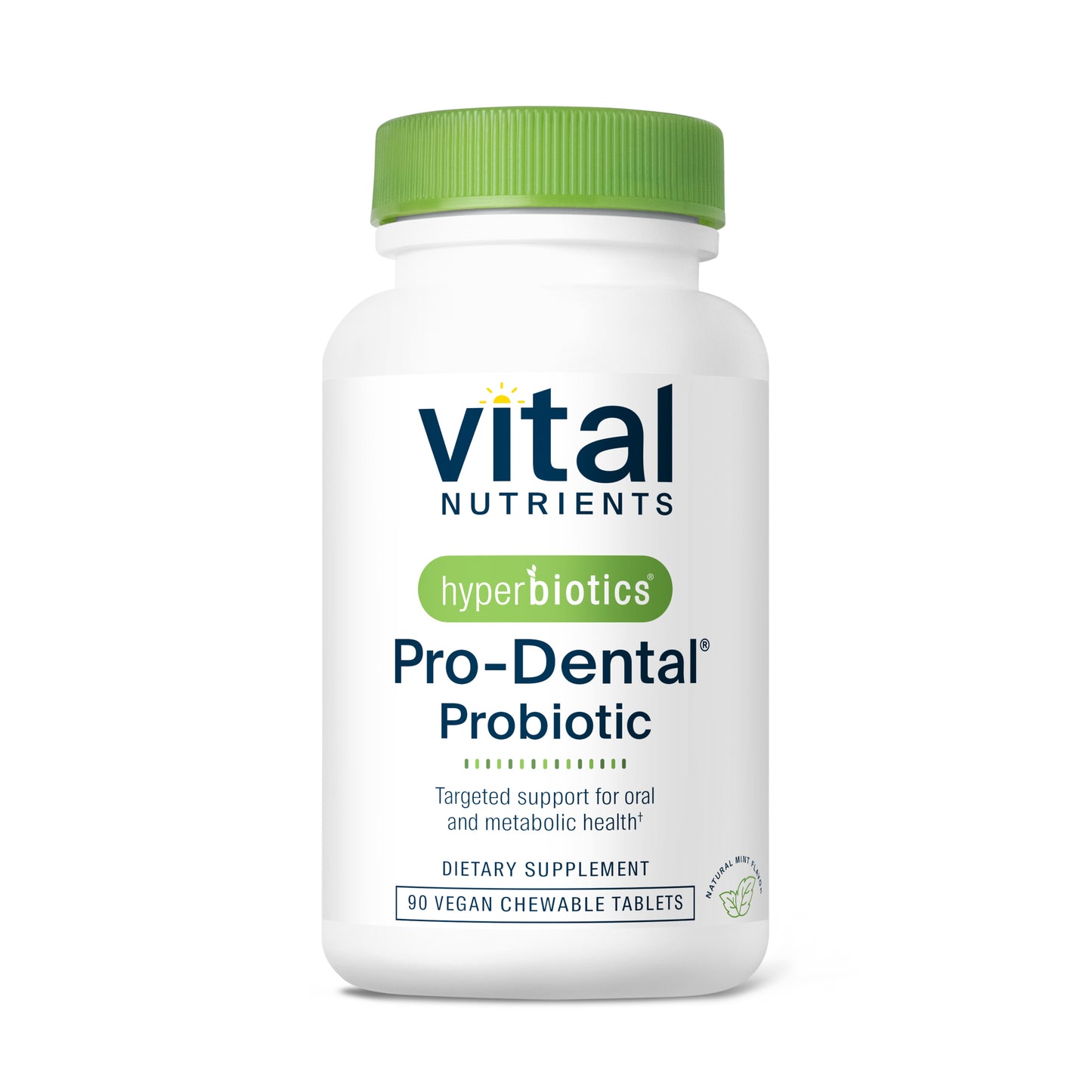 Hyperbiotics Pro-Dental Probiotic 90 chewable tablets.