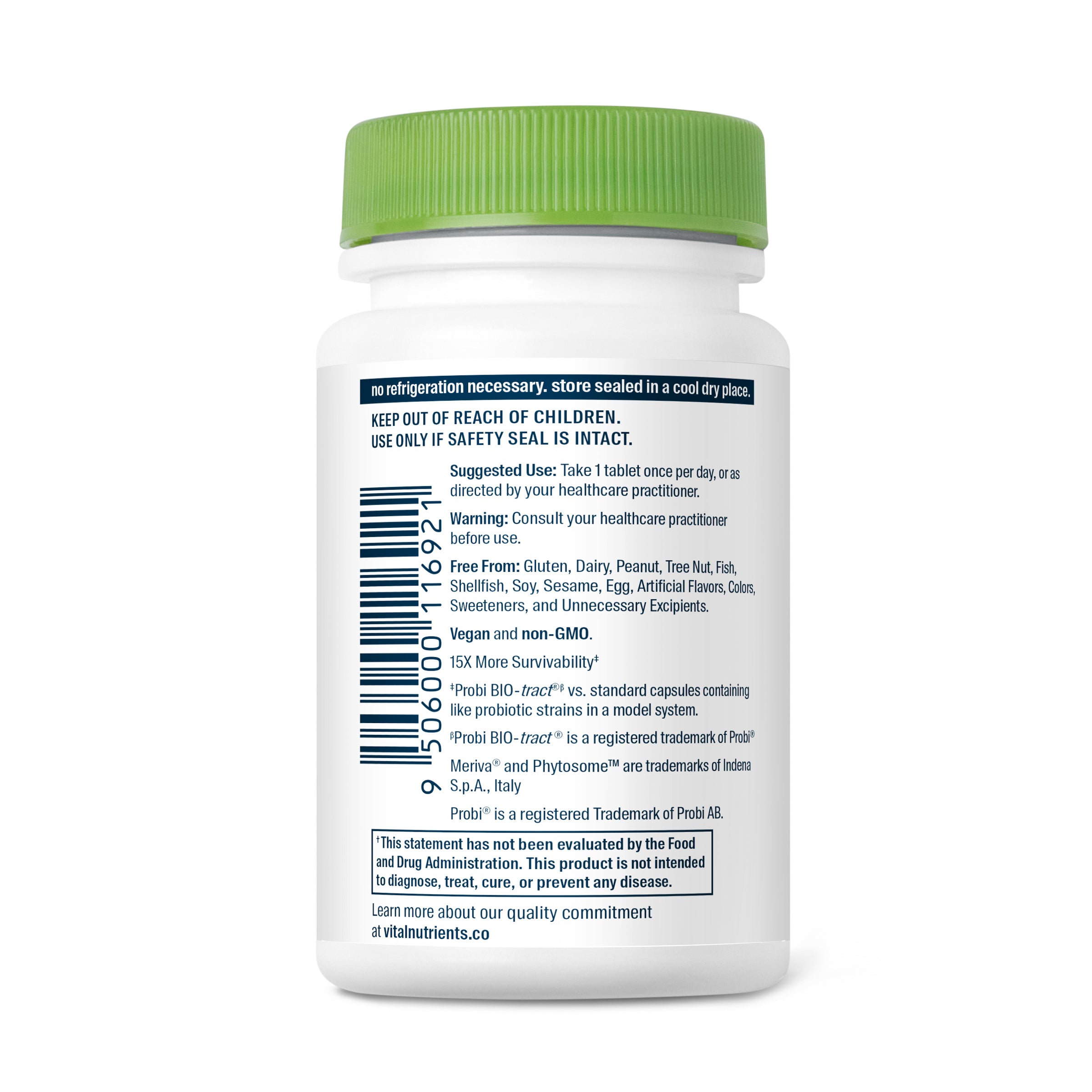 Hyperbiotics Pro-Men's Probiotic 30 vegan tablets suggested use.