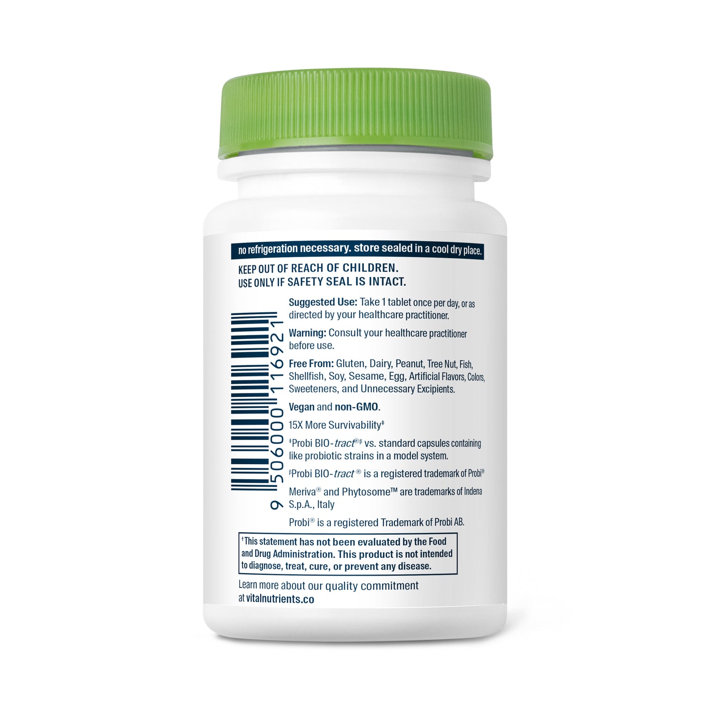 Hyperbiotics Pro-Men's Probiotic 30 vegan tablets suggested use.