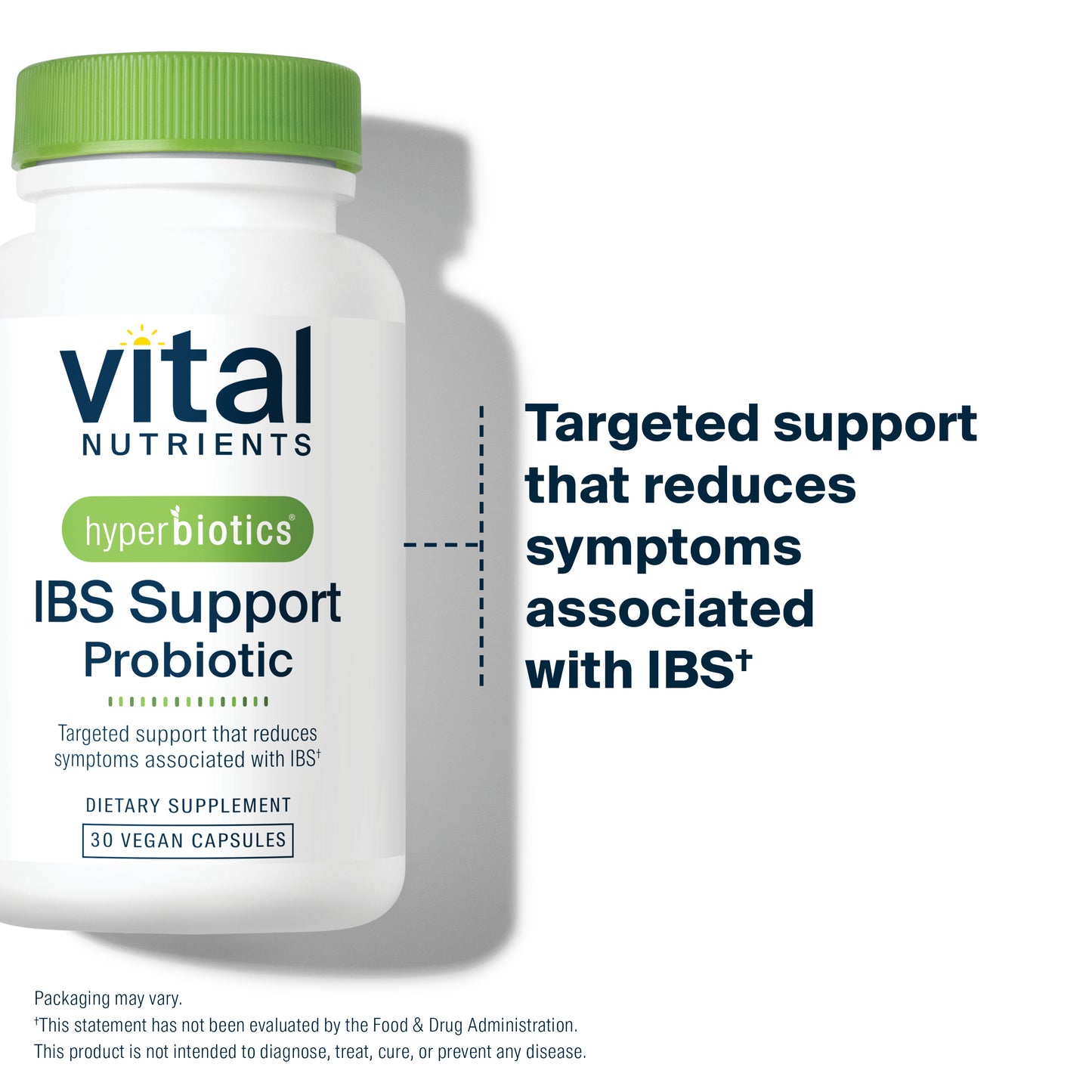 Hyperbiotics IBS Support Probiotic targeted support that reduces symptoms associated with IBS.*