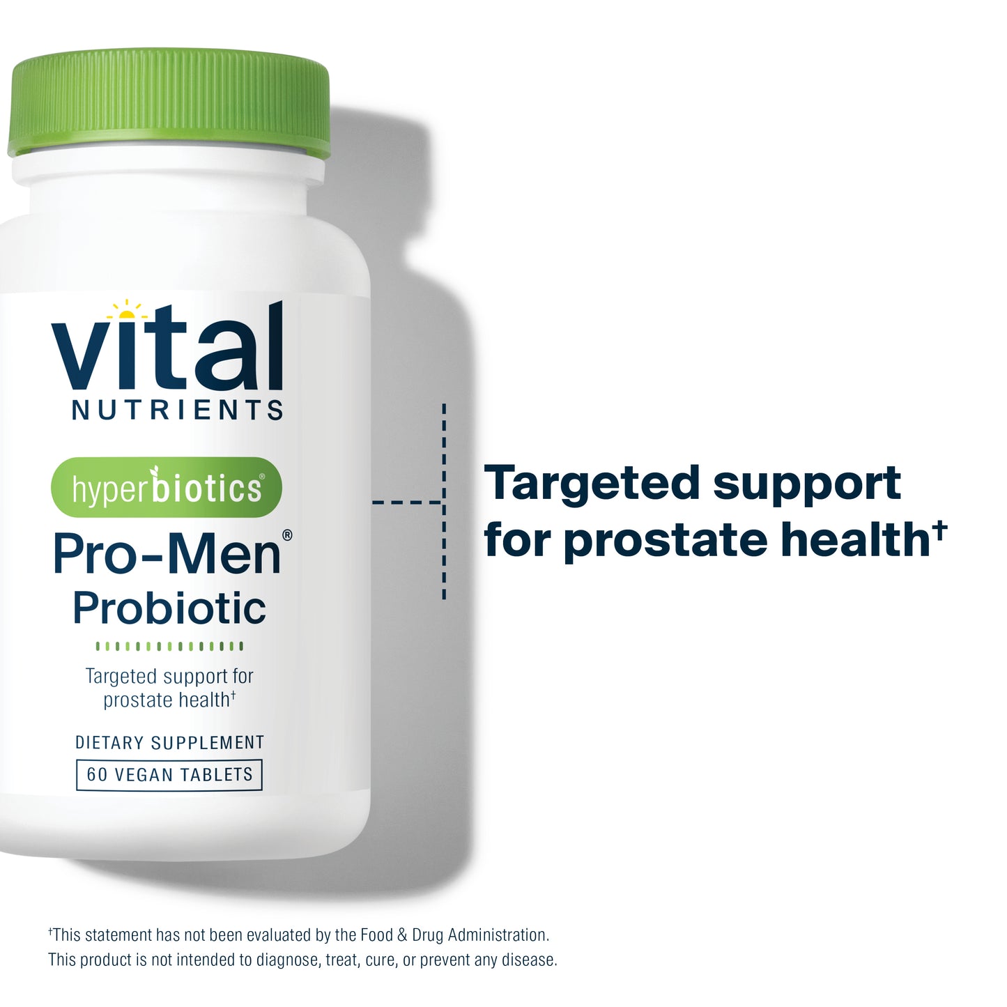 Hyperbiotics Pro-Men's Probiotic 60 vegan tablets targeted support for prostate health.