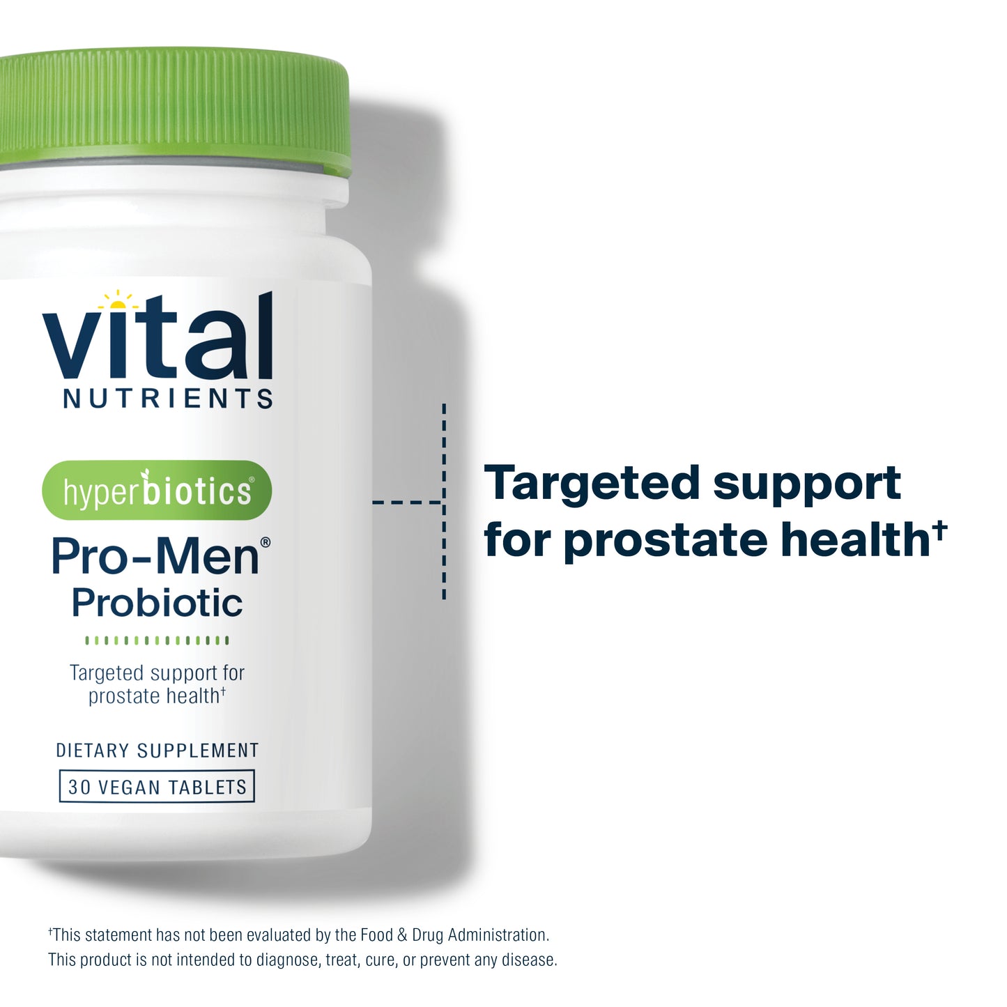 Hyperbiotics Pro-Men's Probiotic 30 vegan tablets targeted support for prostate health.
