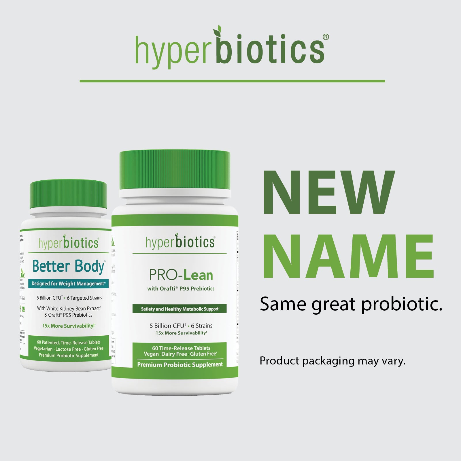 Hyperbiotics PRO-Lean: Satiety and Healthy Metabolic Support Probiotic. New Name, Same Great Product.