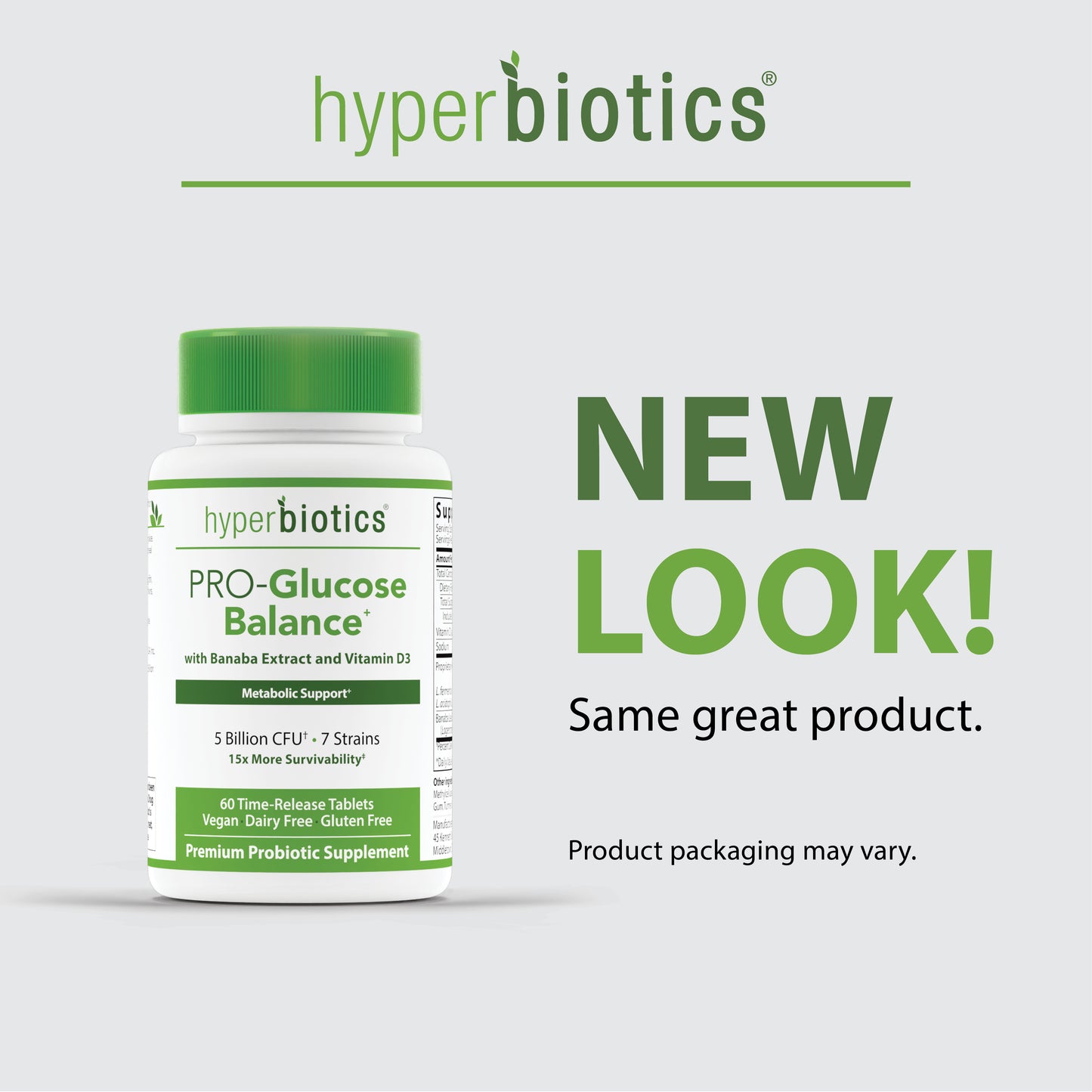 Hyperbiotics PRO-Glucose Balance - formally PRO-Glucose Support. New Look, same product.