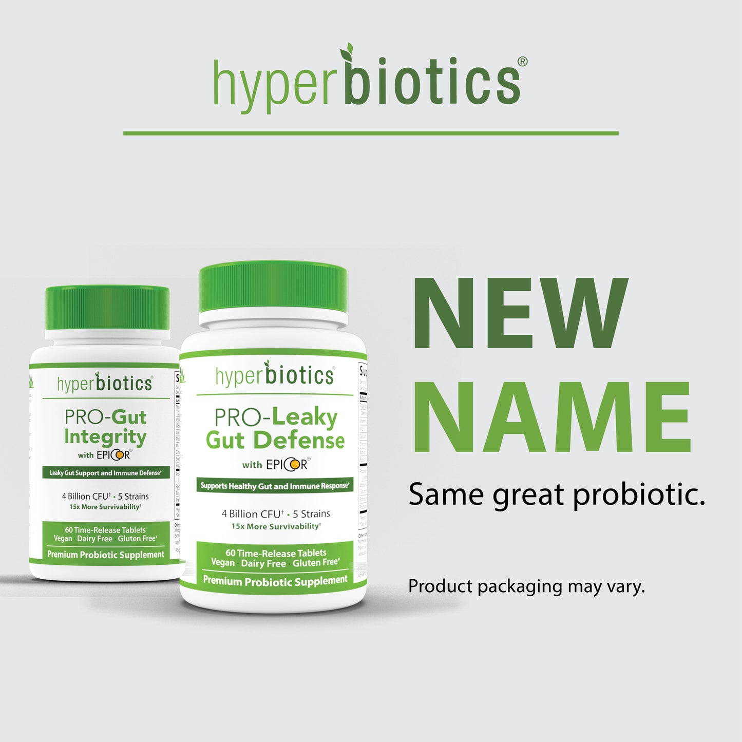 Hyperbiotics PRO-Leaky Gut Defense, New Name for PRO-Gut Integrity.