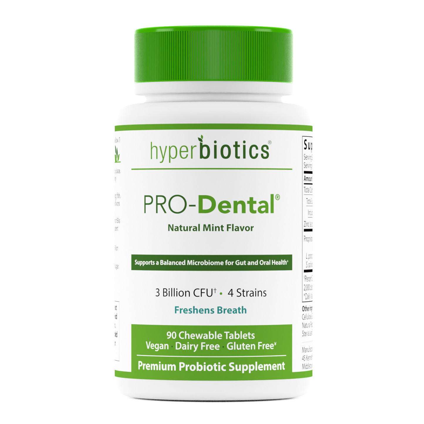 Hyperbiotics PRO-Dental Probiotic 90ct bottle.