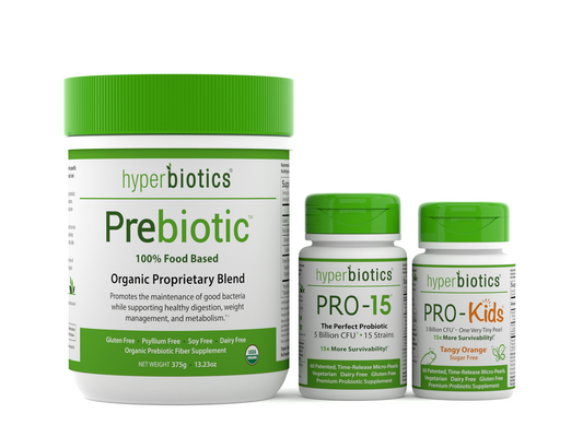 Family Digestive Pack: The Perfect Combo for Your Family's Gut Health (with FREE Priority Shipping) - Hyperbiotics