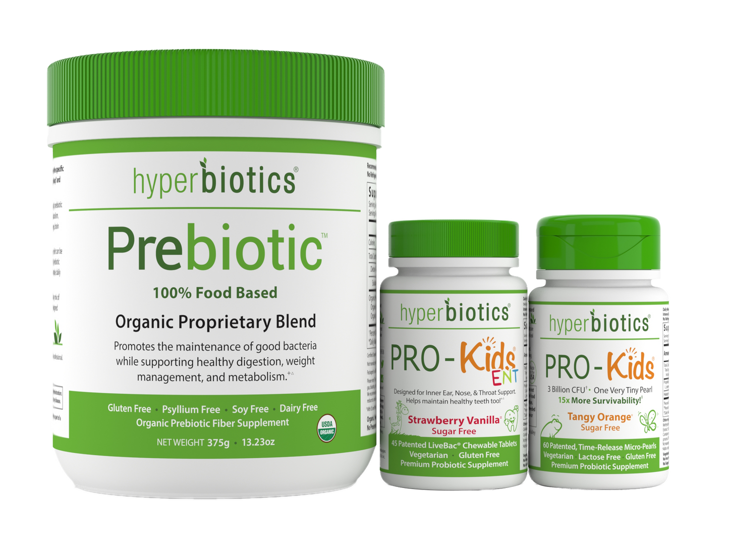 Healthy Kids Pack: Complete Support for Your Child's Microbial Health (with FREE Priority Shipping) - Hyperbiotics