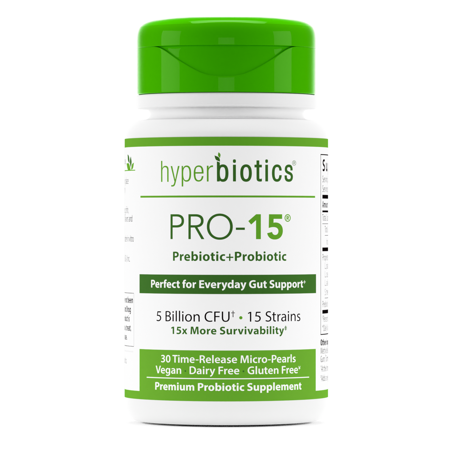 PRO-15: Perfect for Everyday Gut Support* - Hyperbiotics 30ct bottle