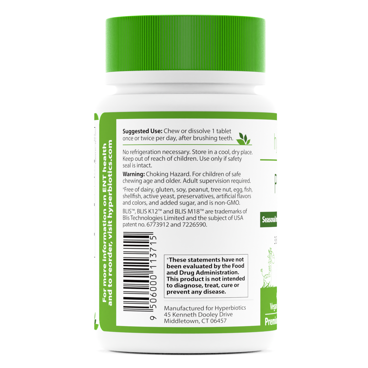 Pro-Kids ENT: Seasonal Immune, Ear, Nose & Throat Support* - Hyperbiotics